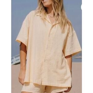 Daily Drills Women's Athletic Shorts Set - yellow